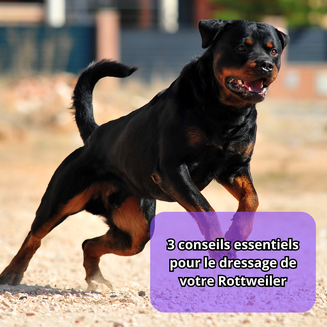 3 conseils essentiels pour le dressage de votre Rottweiler