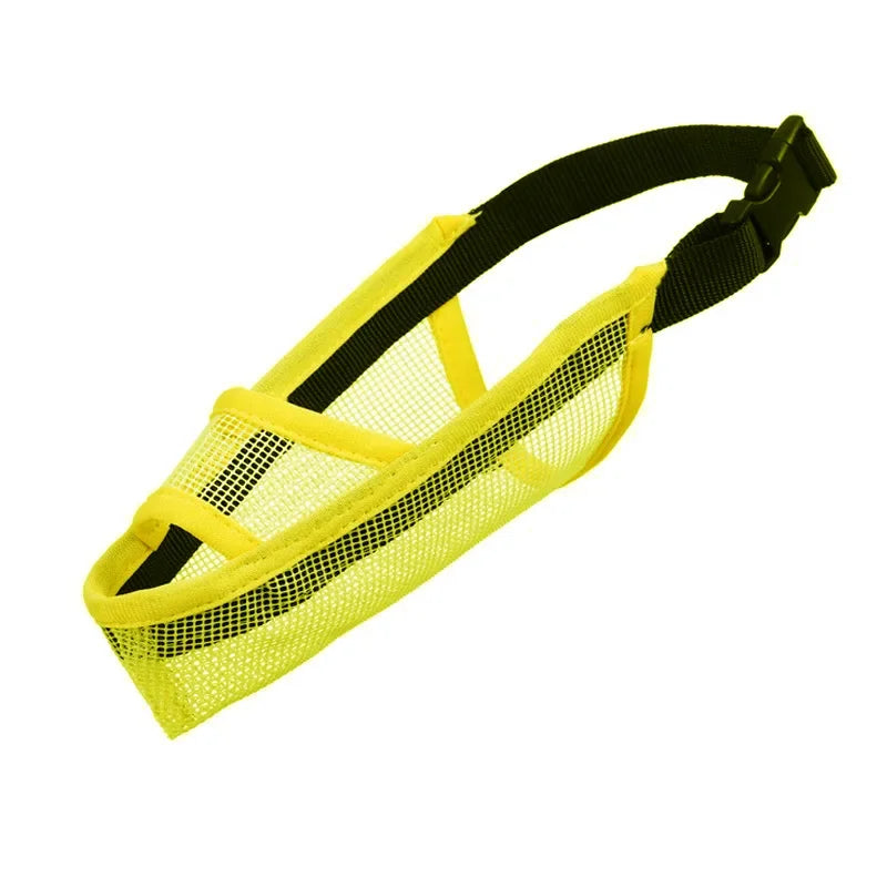 Muselière en Maille Souple Jaune